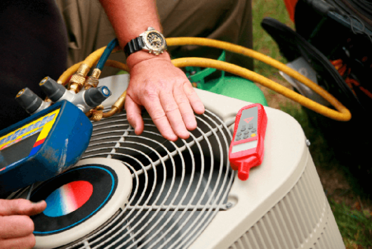 Air conditioning repair illustration